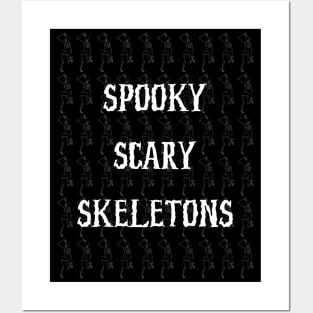 Spooky Scary Skeletons Posters and Art